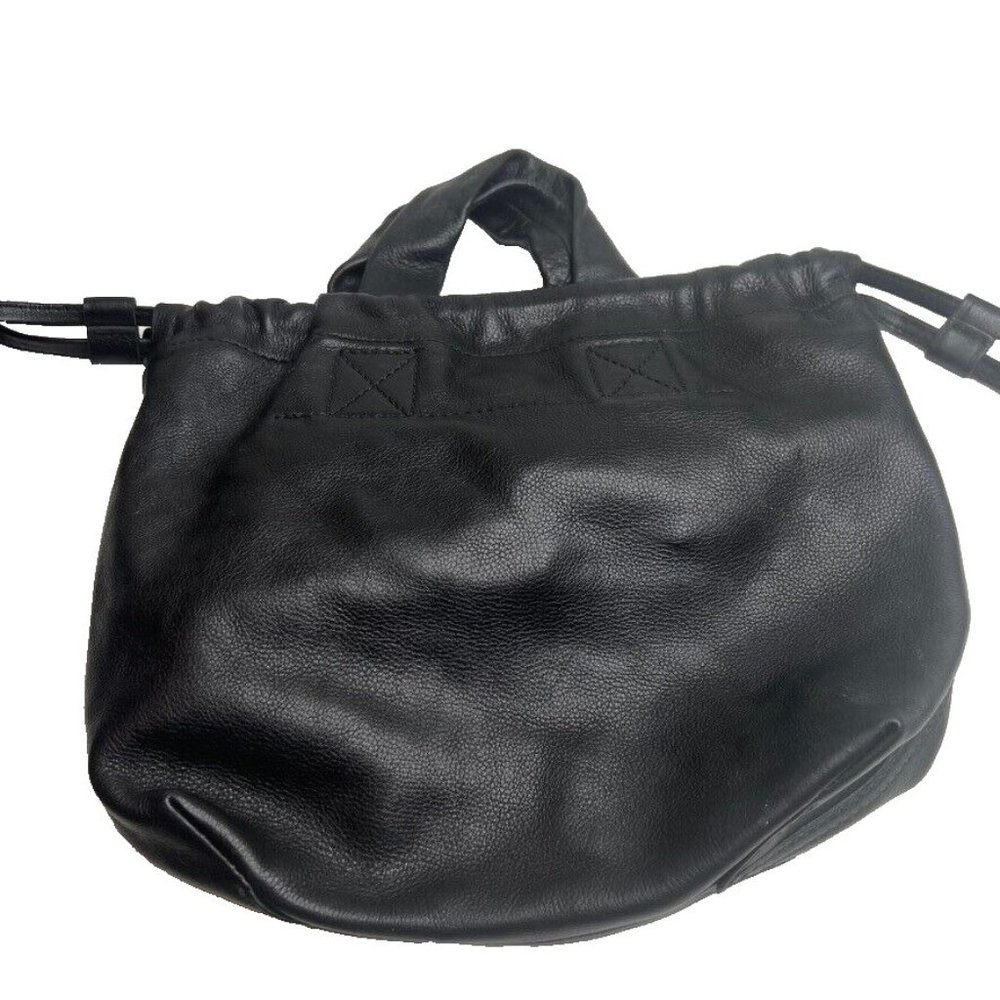 Madewell Black Pebbled Leather Drawstring Crossbody Bag - Picture 4 of 7